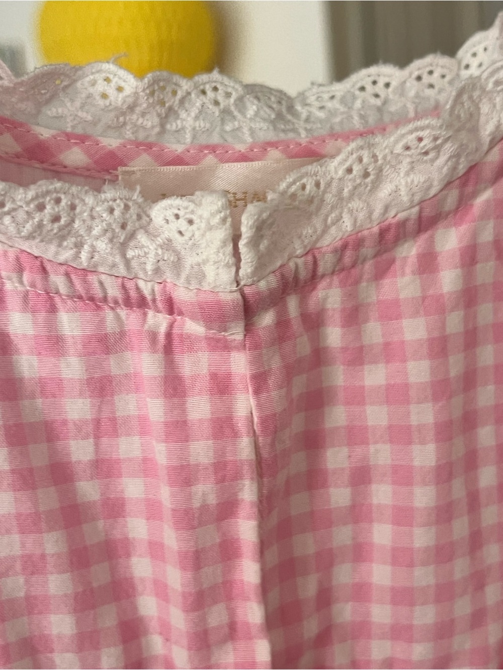 LoveShackFancy Gingham Ceronne Mini Dress in SunKissed Rose - Picture 10 of 14